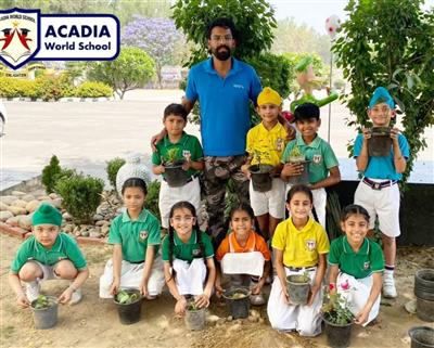 ਅਕੇਡੀਆ ਸਕੂਲ 'ਚ ਵਿਸ਼ਵ ਧਰਤੀ ਦਿਵਸ ਮਨਾਇਆ 